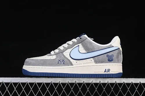 All categories Nk Air Force 1 Air Force series Nk Air Force 1 Low Air Force low top Nike Air Force 1'07 Low Violent Bear joint white blue gray suede Air Force 1 low top casual sneakers XD9314-610